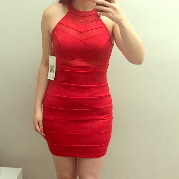 Sexy red mini dress - Picture 1 of 2